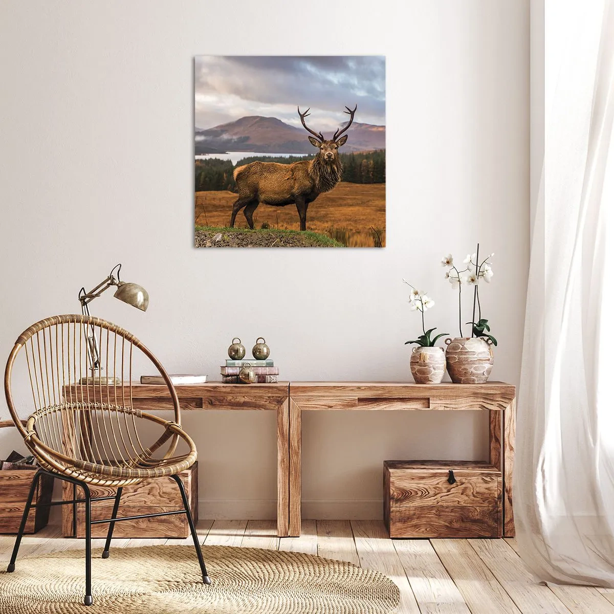 Canvastavla - Bild på duk - Naturens majestät - 70x70 cm