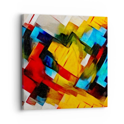 Canvastavla - Bild på duk - Färgmix - 40x40 cm
