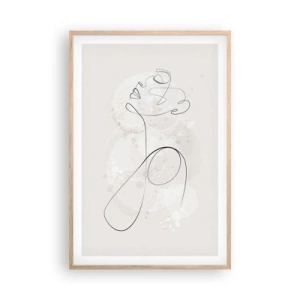 Affisch i ram av ljusek - Skönhetens spiral - 61x91 cm