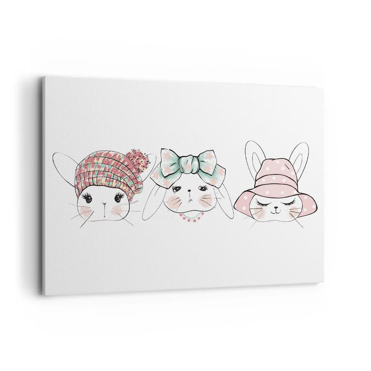 Canvastavla - Bild på duk - Fundersam, ledsen, glad - 100x70 cm