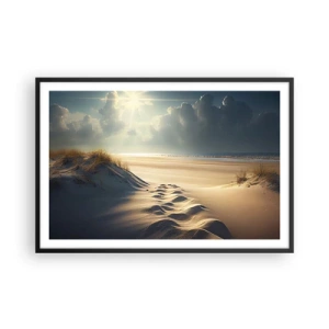 Affisch i svart ram - Lugnande landskap - 91x61 cm