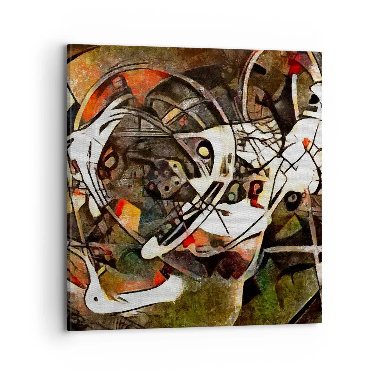 Canvastavla - Bild på duk - Hör du rörelse? - 70x70 cm