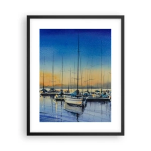 Affisch i svart ram - Slutet på en bra dag - 40x50 cm