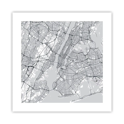Affisch - Metropolens anatomi - 40x40 cm