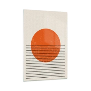 Glastavla - Bild på glas - Alltid solen - 80x120 cm