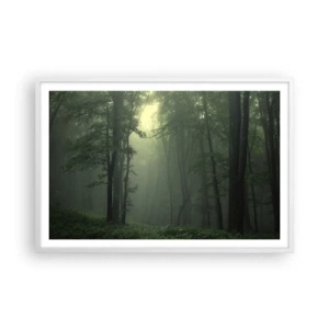 Affisch i vit ram - Innan skogen vaknar - 91x61 cm