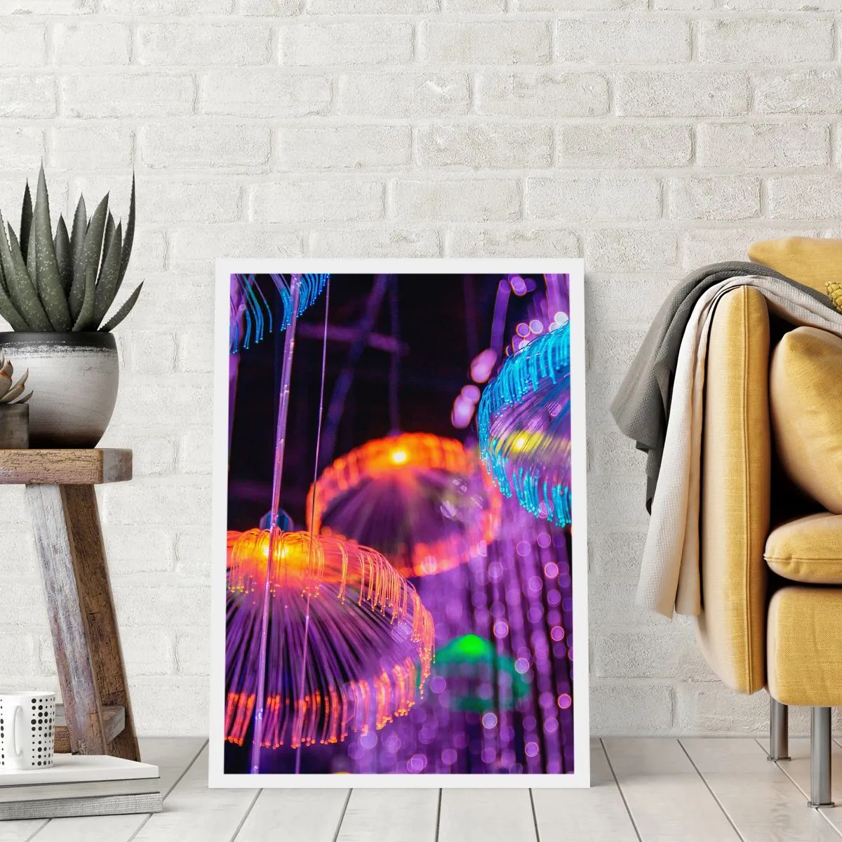 Affisch - Lysande fontän - 61x91 cm