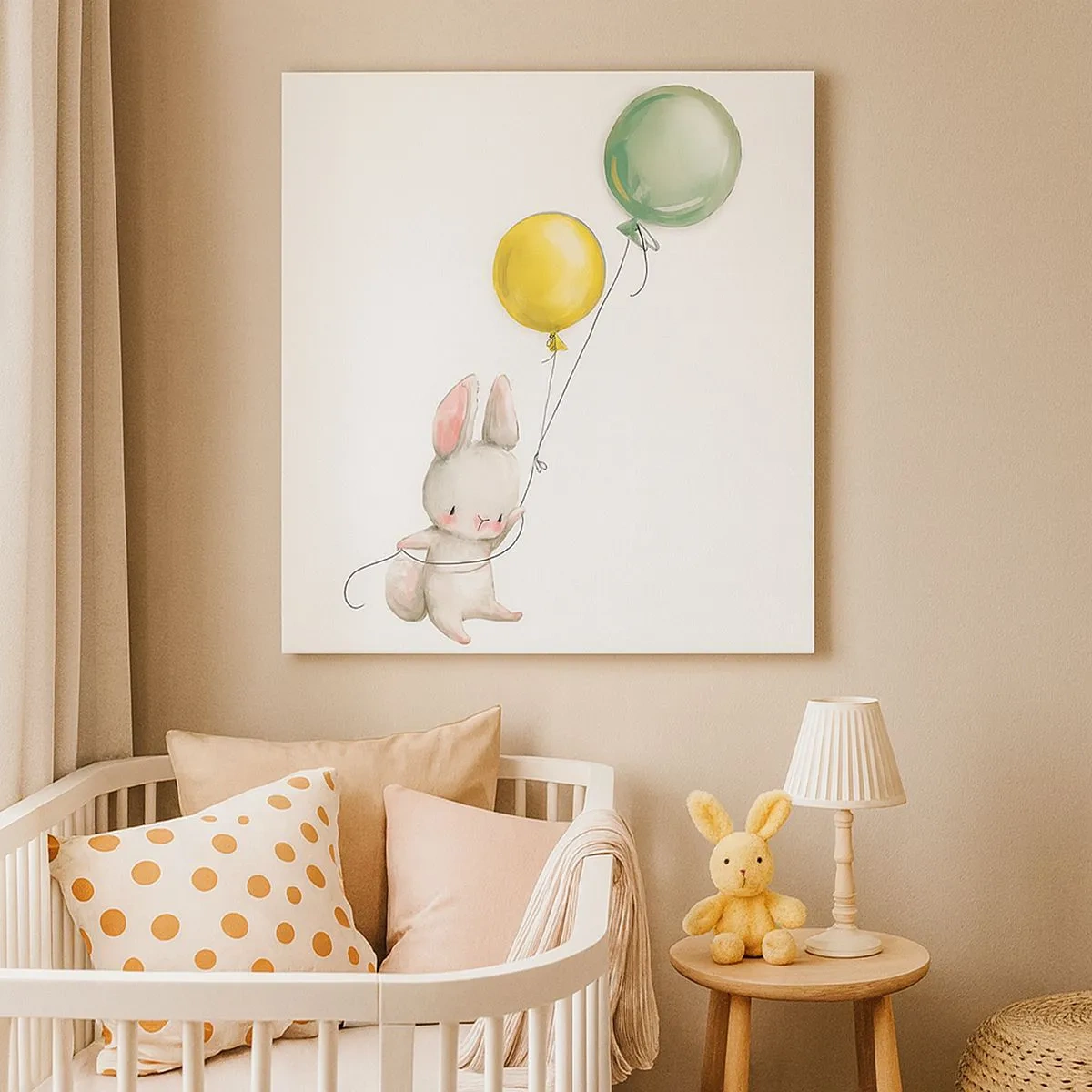 Canvastavla - Bild på duk - Jag flyger med! - 30x30 cm