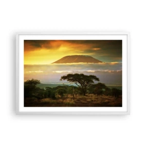 Affisch i vit ram - Resenärens dröm - 70x50 cm