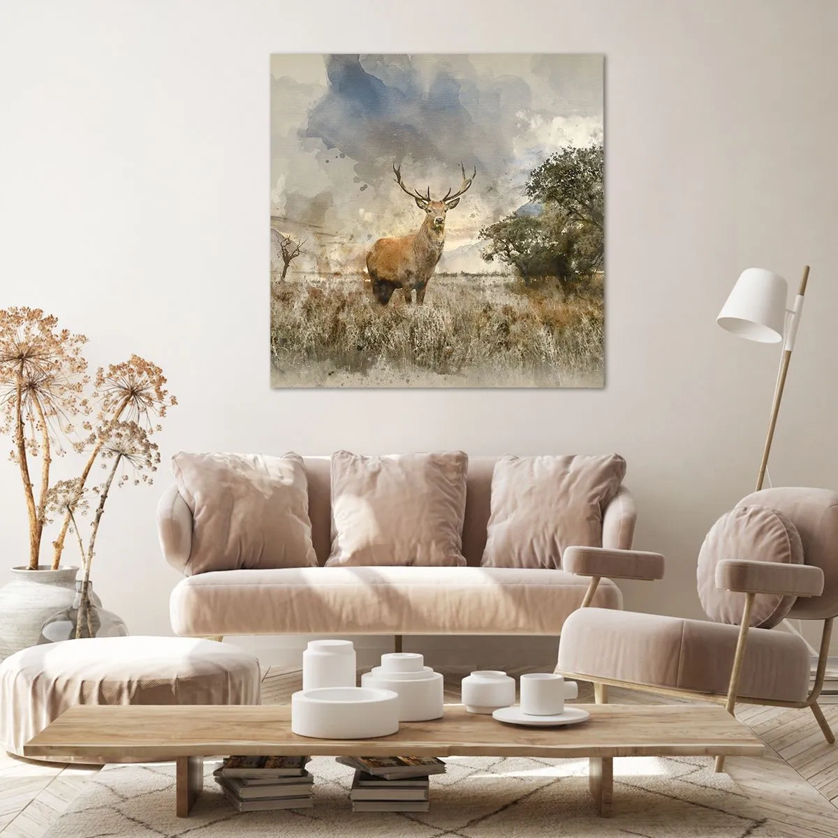 Canvastavla - Bild på duk - Värdighet - styrka - dignitet - 70x70 cm