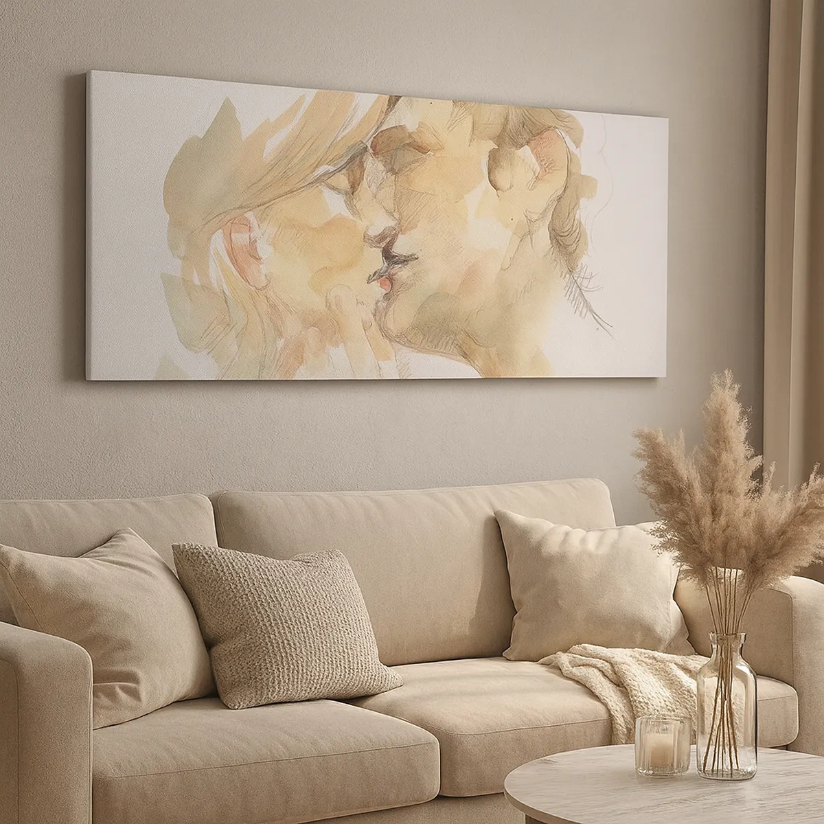 Canvastavla - Bild på duk - Upphittad hälft? - 30x30 cm