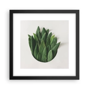 Affisch i svart ram - Ostoppbar nyfikenhet - 30x30 cm