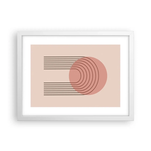 Affisch i vit ram - Ostoppad attraktionskraft - 40x30 cm