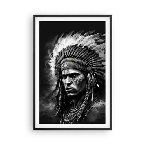 Affisch i svart ram - Hövding och krigare - 61x91 cm