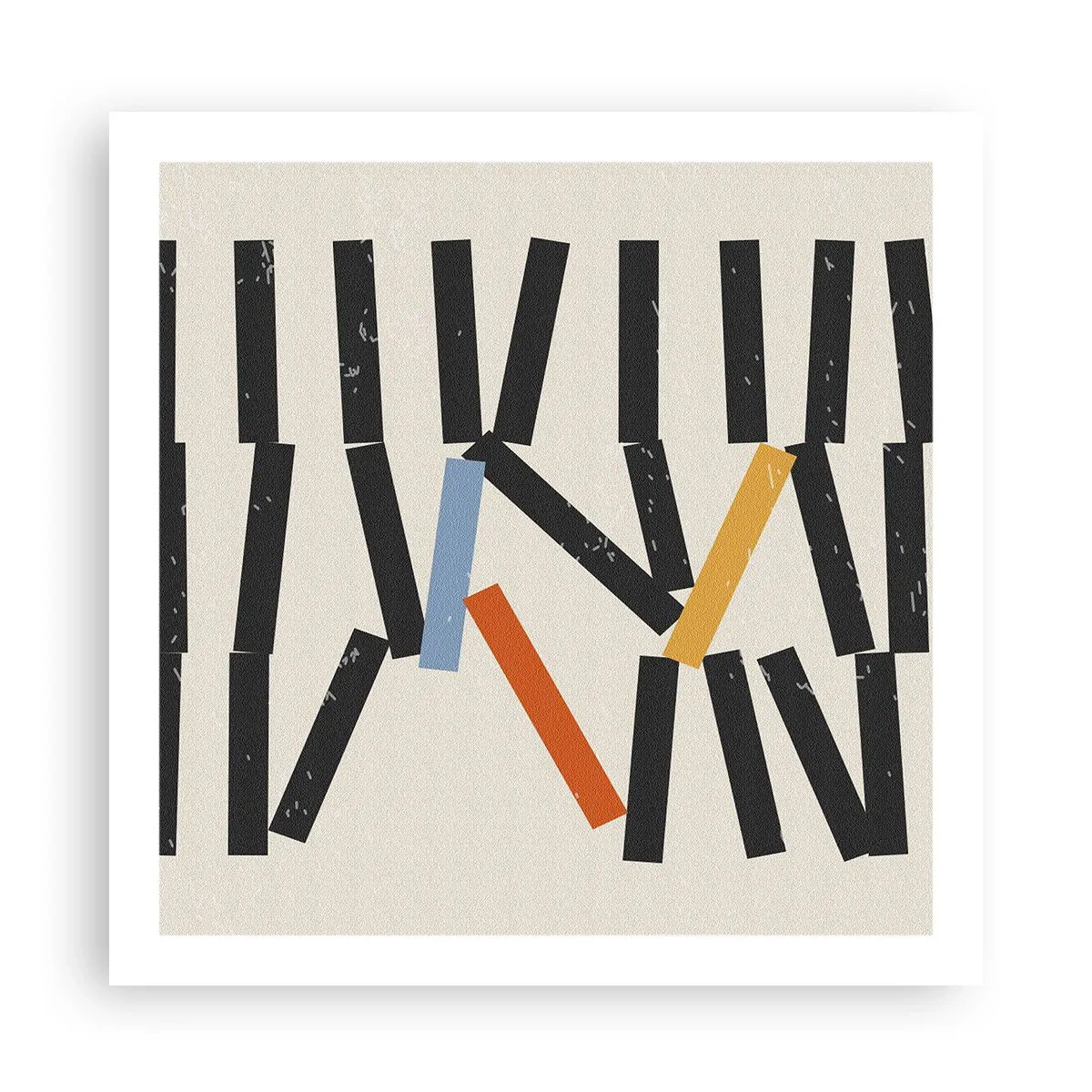 Affisch - Domino - komposition - 60x60 cm