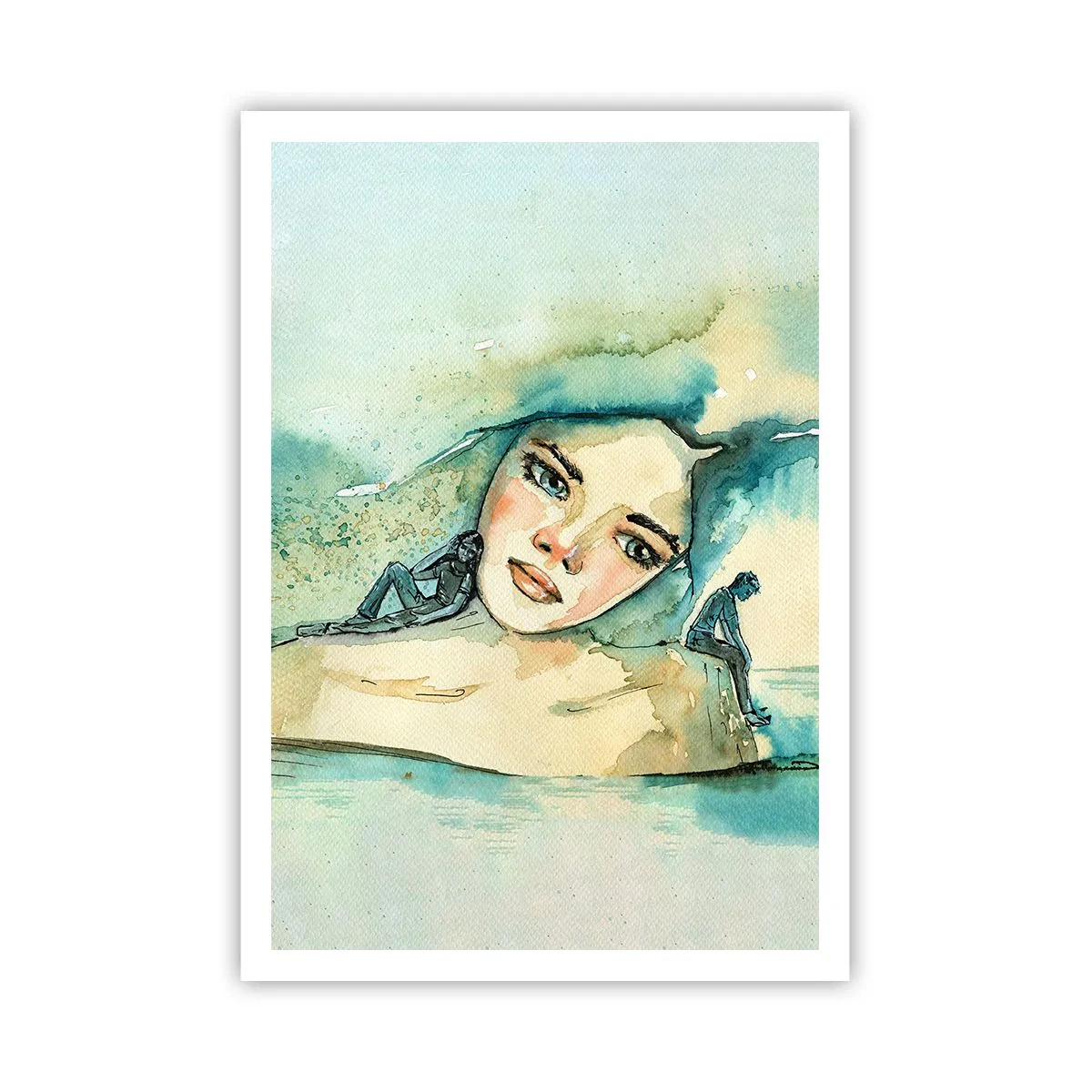 Affisch - Am I blue? - 70x100 cm