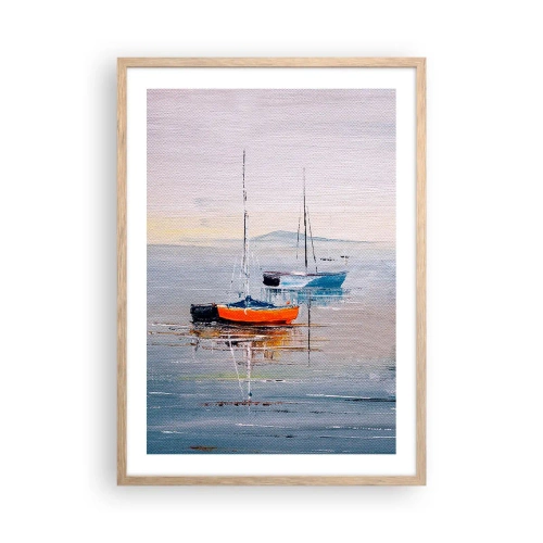 Affisch i ram av ljusek - En välförtjänt vila - 50x70 cm