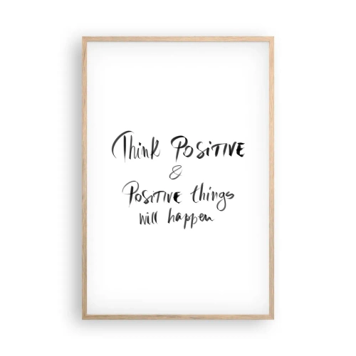 Affisch i ram av ljusek - Hur ska man leva? - 61x91 cm