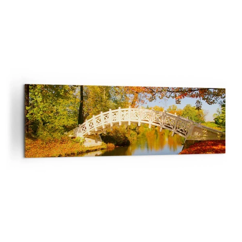 Canvastavla - Bild på duk - På suckarnas vita bro - 160x50 cm