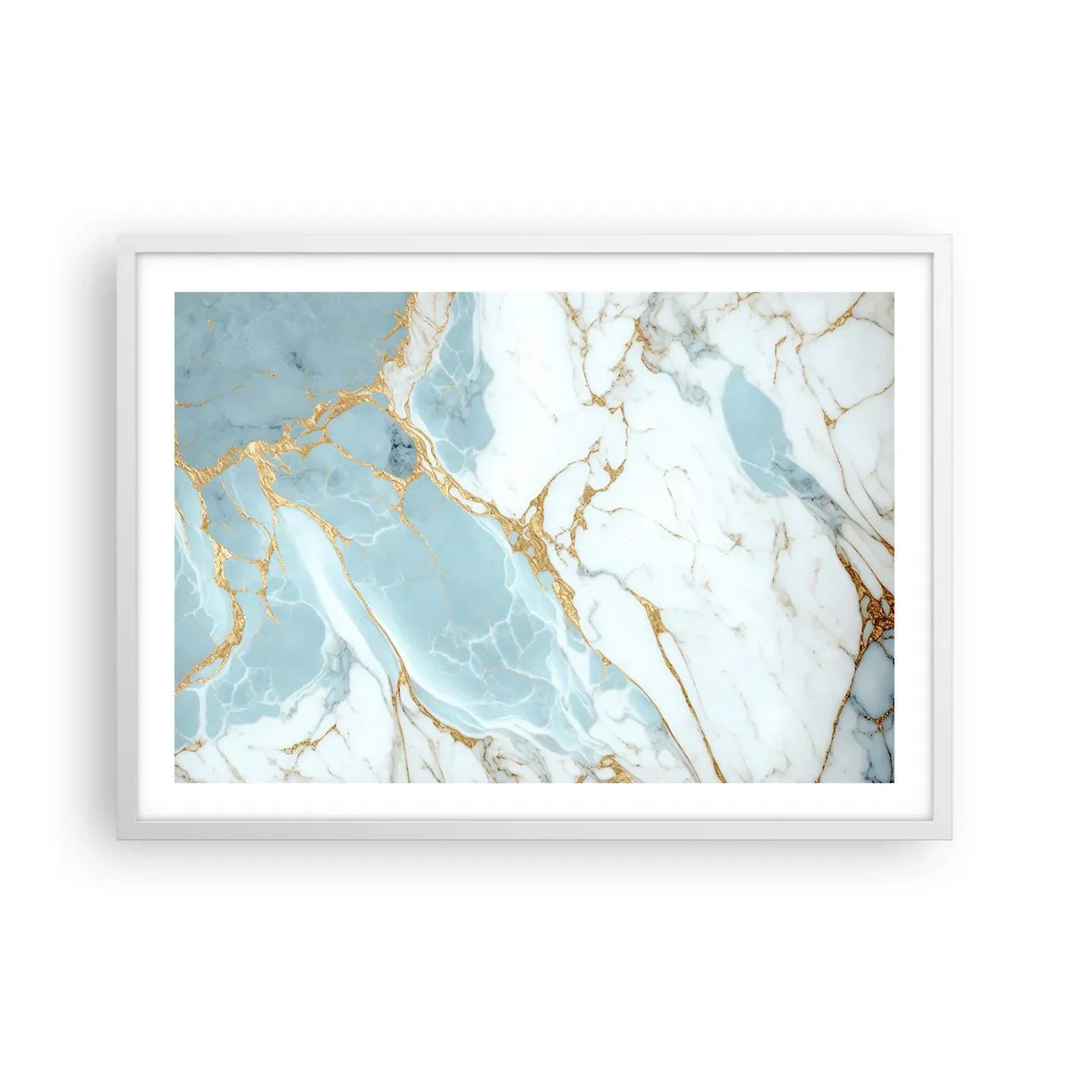 Affisch i vit ram - Stenrikedom - 70x50 cm