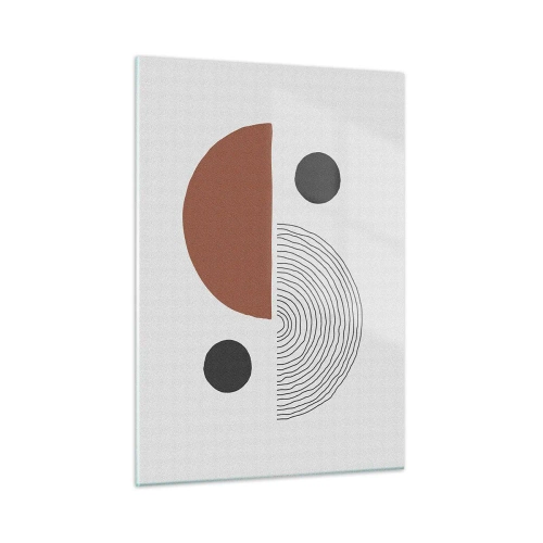 Glastavla - Bild på glas - Hjulets perfektion - 50x70 cm