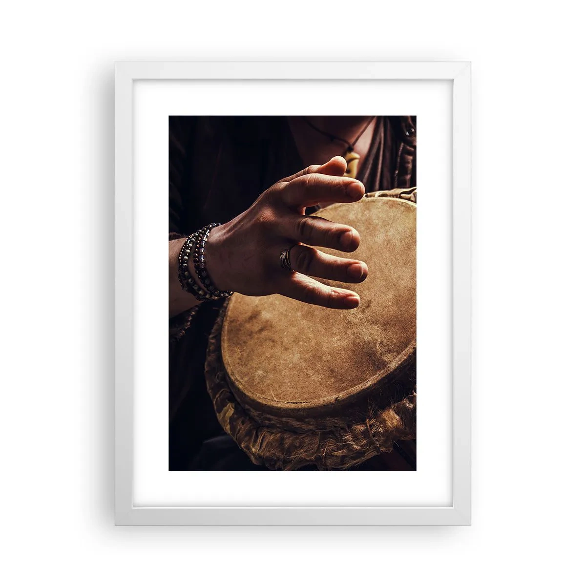 Affisch i vit ram - I hjärtats takt - 30x40 cm