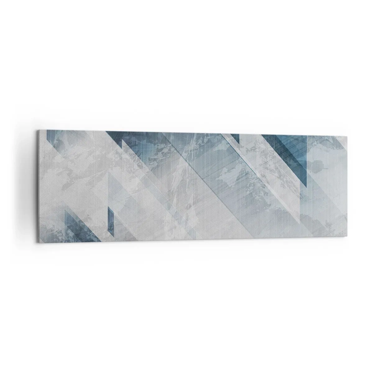 Canvastavla - Bild på duk - Tredimensionell komposition – gråhetens rörelse - 160x50 cm