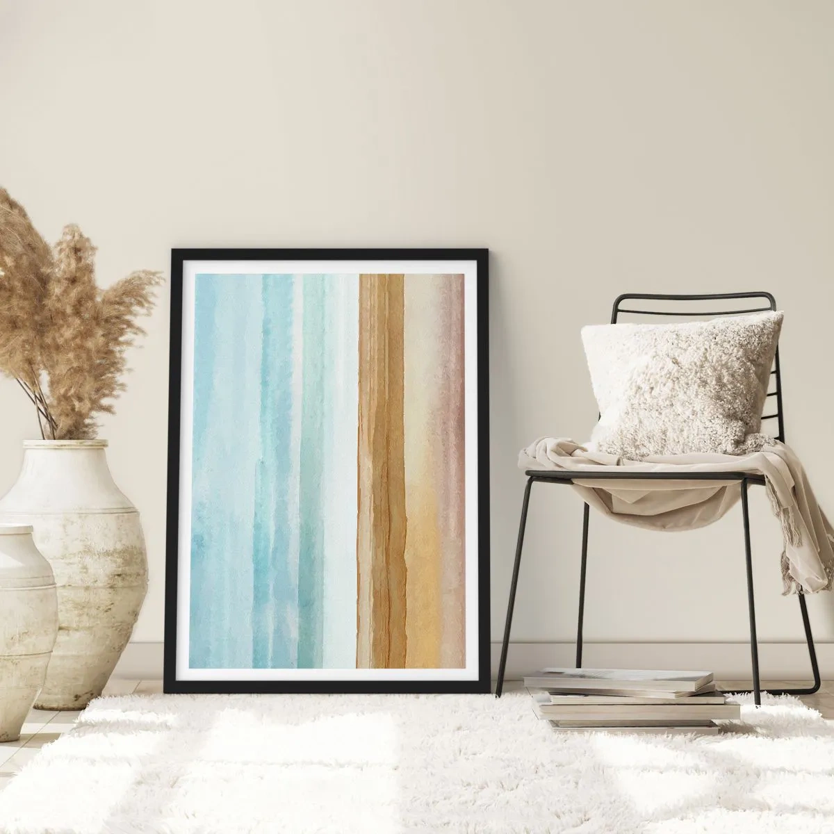 Affisch i svart ram - Svalkande - 40x50 cm