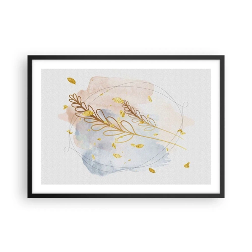 Affisch i svart ram - En gyllene explosion - 70x50 cm