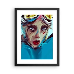 Affisch i svart ram - Vägkämpe - 30x40 cm