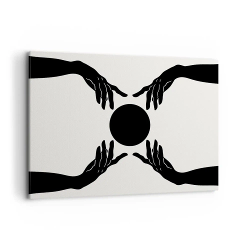 Canvastavla - Bild på duk - Ett hemligt tecken - 100x70 cm