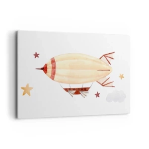 Canvastavla - Bild på duk - Luftskepp - 120x80 cm