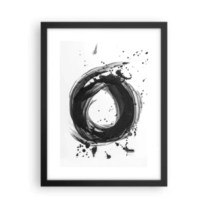 Affisch i svart ram - Skapandets virvel - 30x40 cm