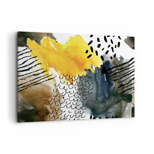 Canvastavla - Bild på duk - Elementens möte - 120x80 cm