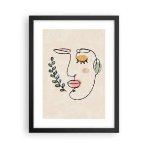 Affisch i svart ram - Återfunnet lugn  - 30x40 cm