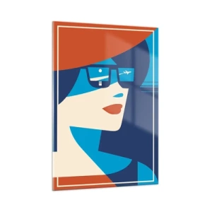 Glastavla - Bild på glas - Semesterresa - 50x70 cm