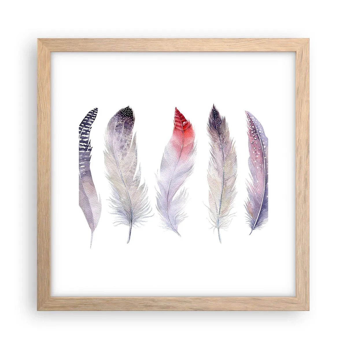 Affisch i ram av ljusek - Fin som färgrik dimma - 30x30 cm