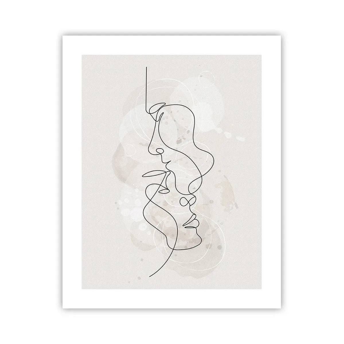 Affisch - Tilltrasslade i famn - 40x50 cm