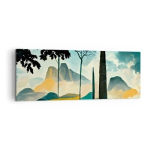 Canvastavla - Bild på duk - Fortfarande högre och högre - 140x50 cm