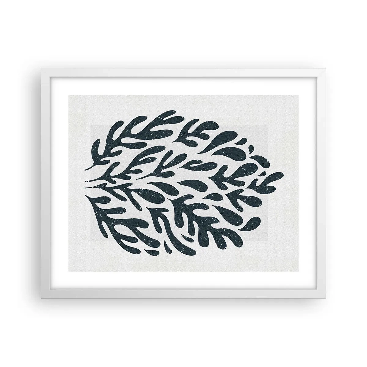 Affisch i vit ram - Naturens former - 50x40 cm