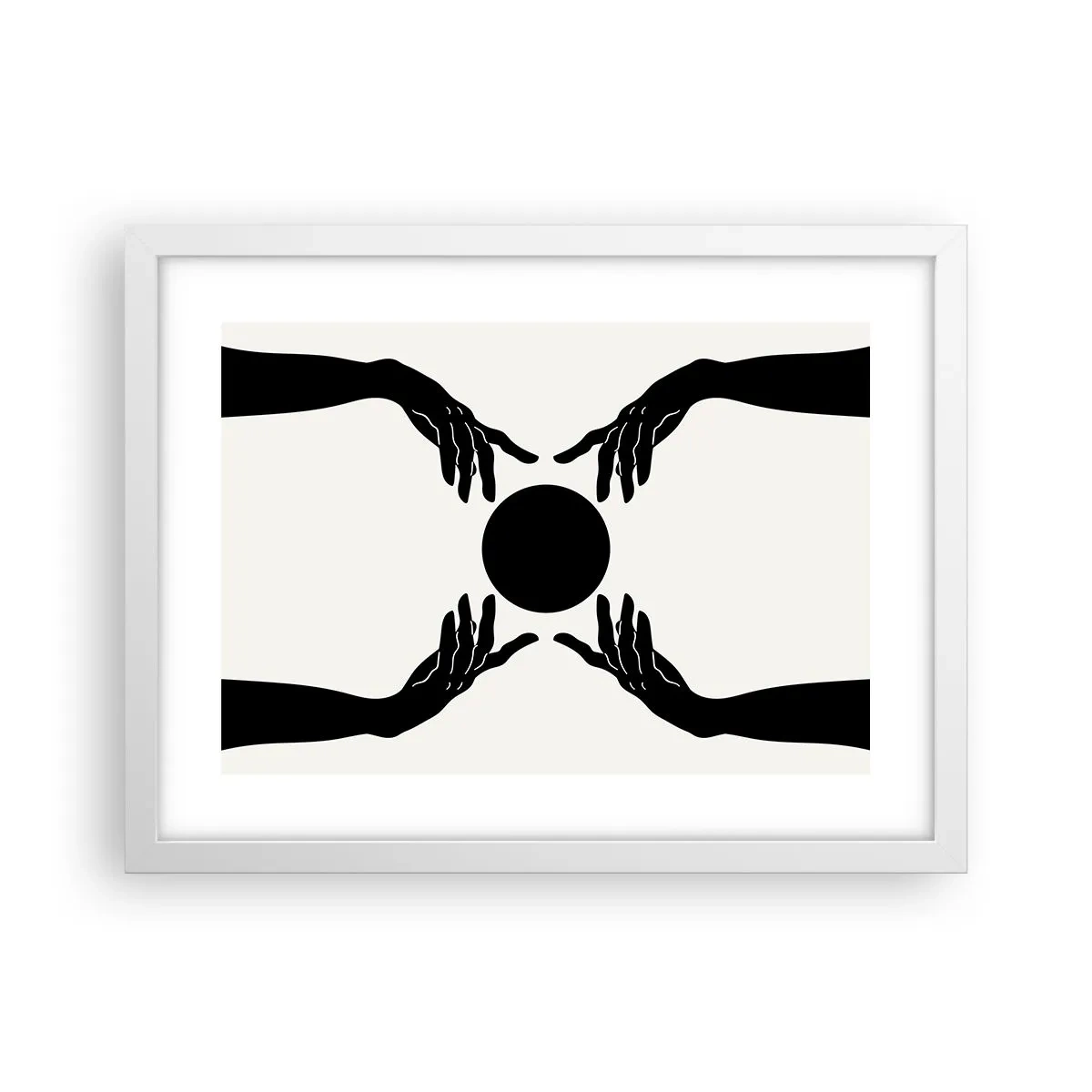 Affisch i vit ram - Ett hemligt tecken - 40x30 cm