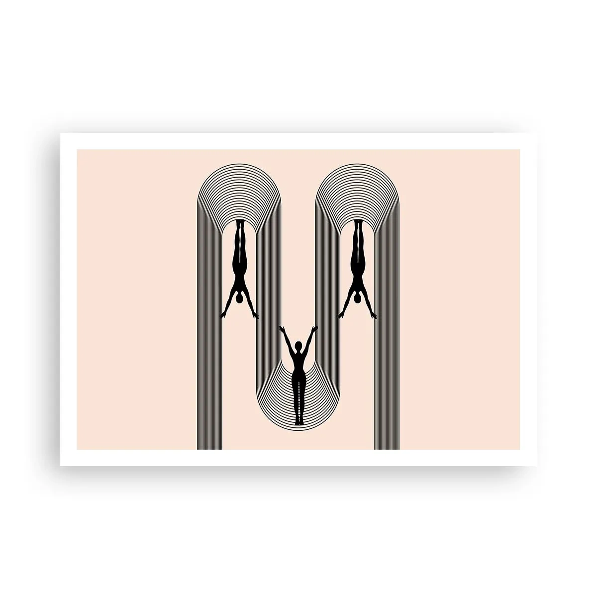 Affisch - Upp och ner - 100x70 cm