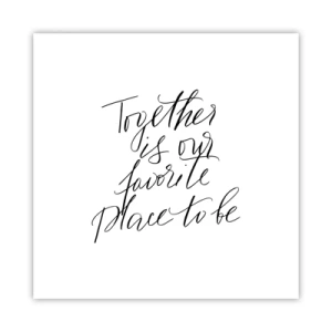 Affisch - Känner du också det? - 40x40 cm