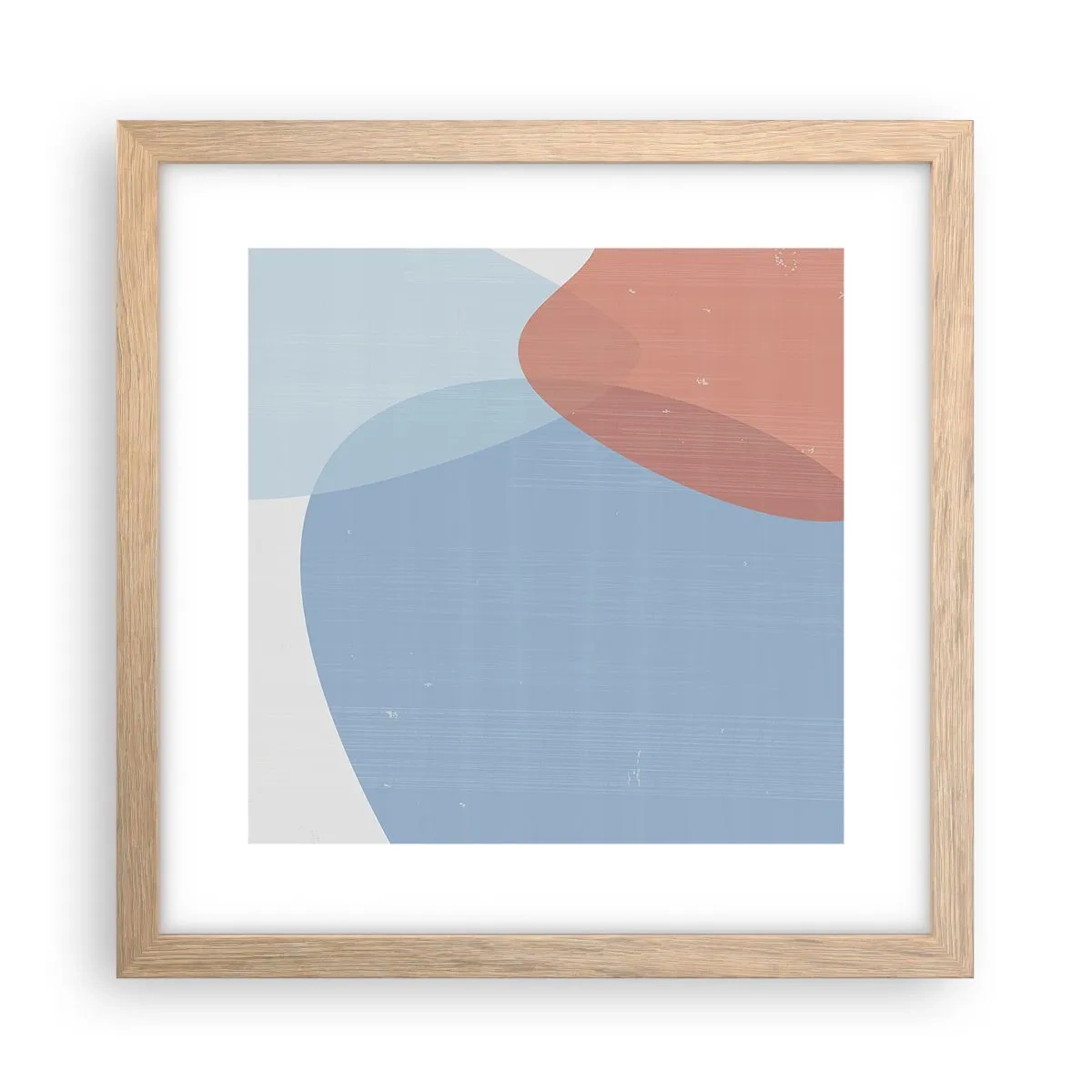 Affisch i ram av ljusek - Pastellfärgade relationer - 30x30 cm