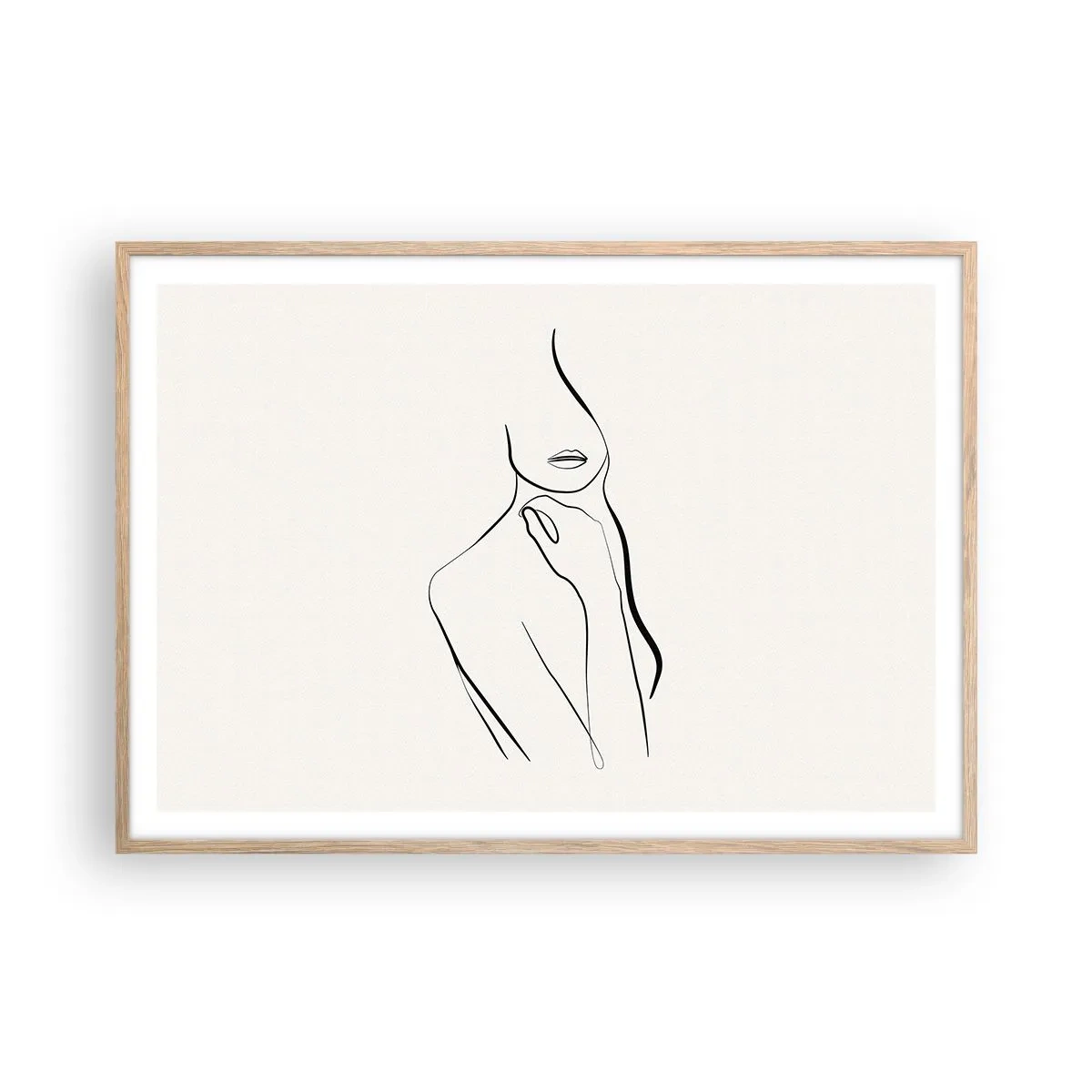 Affisch i ram av ljusek - Melankolins våg - 100x70 cm