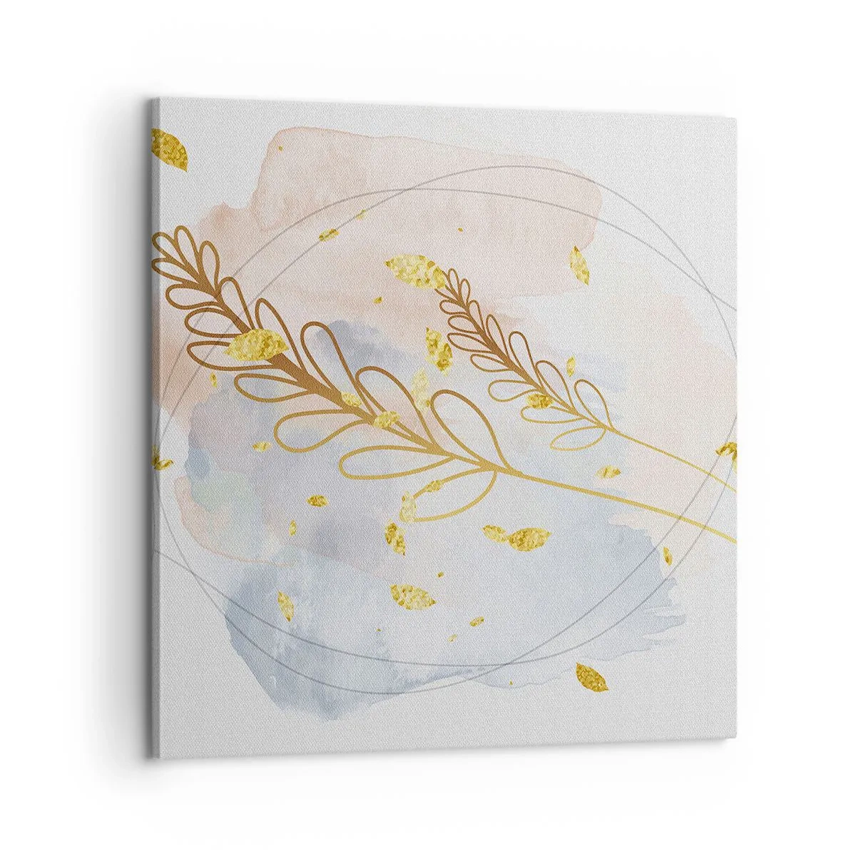 Canvastavla - Bild på duk - En gyllene explosion - 60x60 cm