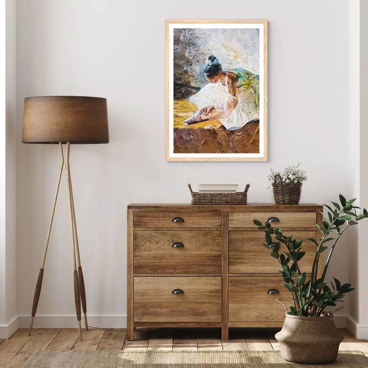 Affisch i ram av ljusek - Från Degas tavla - 61x91 cm