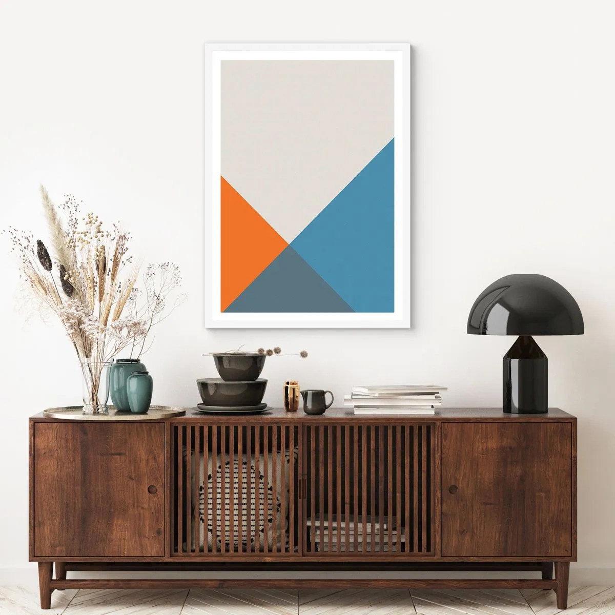 Affisch i vit ram - Under vinkel… - 70x100 cm