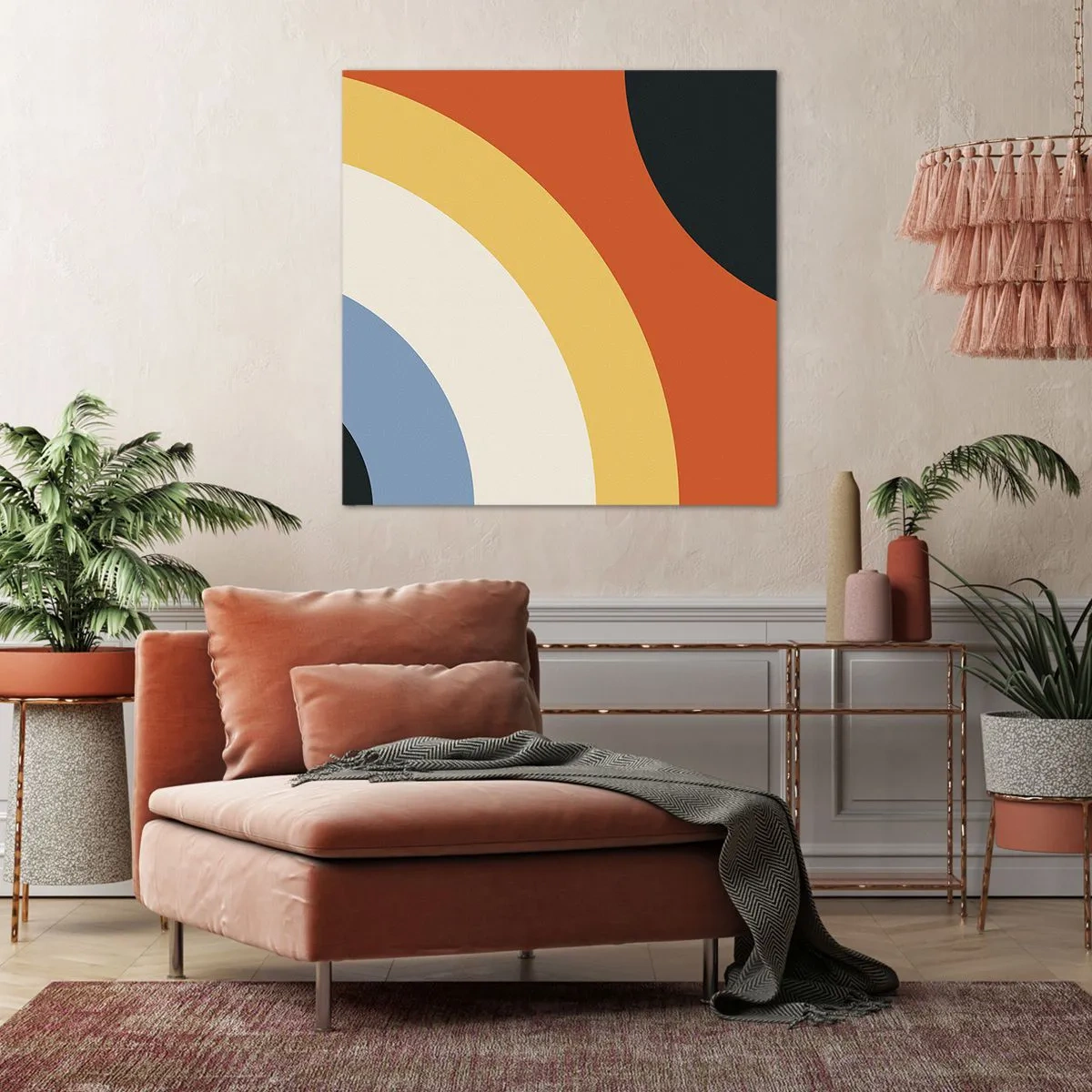 Canvastavla - Bild på duk - Mot varandra - 60x60 cm