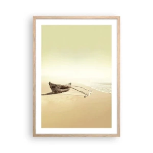 Affisch i ram av ljusek - Minne från sydliga hav - 50x70 cm